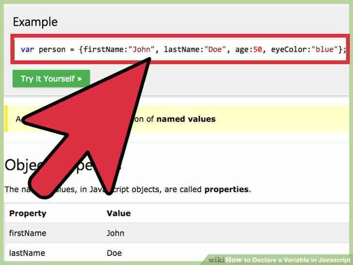 Image intitulée Déclarer une Variable en Javascript à l